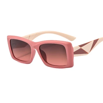 Класически Квадратни Слънчеви очила За Мъже, Модни Луксозни Маркови дизайнерски Слънчеви очила, Дамски модни vintage слънчеви очила за шофиране в стил пънк UV400