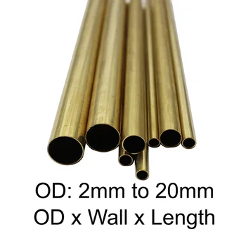 Месингови фитинги за тръби, Метални капилярна тръба с Диаметър от 2 мм до 20 мм