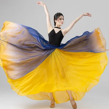 2023 Нова Двупластова Пола за испанското фламенко, Китайската Националната Народна Танцови, Модерна Бальная Облекло за Сцена