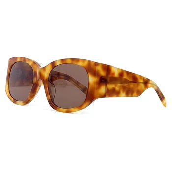 Дамски Слънчеви очила Оверсайз, Луксозни Дизайнерски Висококачествени лещи UV400, Модни Слънчеви очила в стил Y2K за Пътуване и шофиране