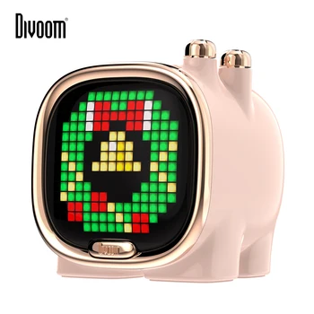 Пиксел графики Divoom Zooe Bluetooth-високоговорител Преносим Мини-Музикален Сладък безжичен настолен комплект Коледни подаръци за деца