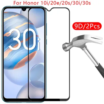9d защитно закалено стъкло за huawei honor 30i 30s 20s 20e 10i протектор на екрана на honer 10 30 i i10 i30 20 s e s20 e20 s30