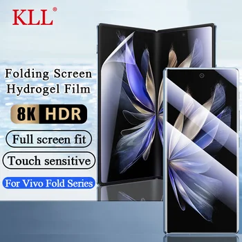 Защитно фолио 2в1 с Пълно Покритие За VIVO X Fold2 Fold Plus Външен Екран + Вътрешен екран Мека Гидрогелевая филм Без стъкло