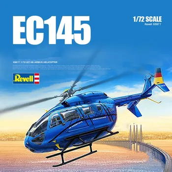 Revell 03877 Мащабна Модел 1/72 EC145 Хеликоптери В Събирането на Модели на Самолети, Конструктори За Възрастни Колекция Хоби