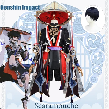 Genshin Impact Scaramouche Cosplay костюм за възрастни, карнавальная форма, аниме, костюми за парти за Хелоуин, маскарад, жените игра