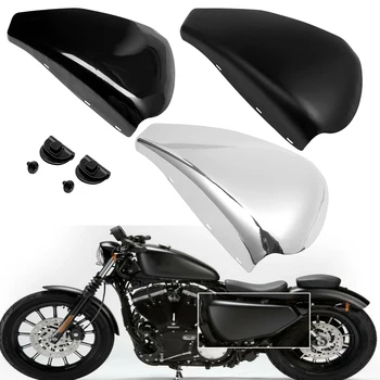Мотоциклет гланц черен Мат Хромирана Обтекател на покрива лявата страна на батерията за Harley Sportster Iron XL883 XL1200 2009-2013 2014-2022