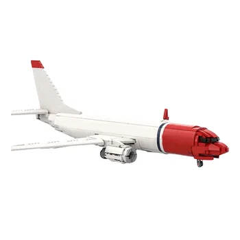 MOC Норвежки Самолет Aiplane 737-800, Набор от Градивни елементи, Високотехнологичен Модел на Пътнически самолет, Играчки За Деца, Подаръци За Рожден Ден