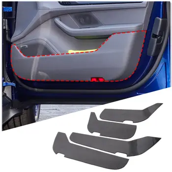Вътрешната мека вратата на колата е от въглеродни влакна, долна противоударная тампон, Защитна подплата, подходяща за Porsche Taycan 2019-2023
