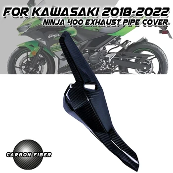 За Kawasaki Ninja 400 2018-2023 100% Напълно Суха Покриване на изпускателната тръба от въглеродни влакна 3K, Обтекатели, Абсорбатори, Комплект Аксесоари за мотоциклети