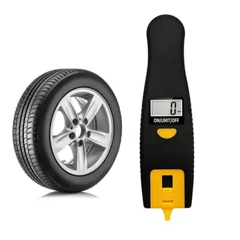 Датчик за налягане на гумите за 2-в-1 Цифров датчик за налягане в гумите на Тежкотоварните цифров датчик за налягането в гумите за кола с LCD екран с подсветка
