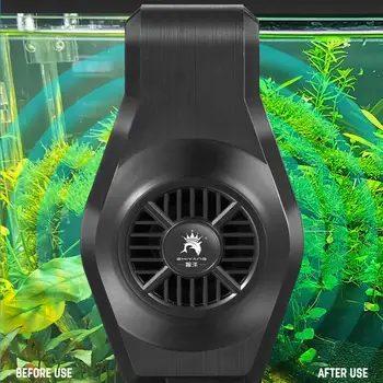 Мини-аквариумный охладител 25 W USB вентилатора за Охлаждане на аквариума с рибки Регулируема Безшумен вентилатор за охлаждане на коралов аквариум Аксесоари за аквариум