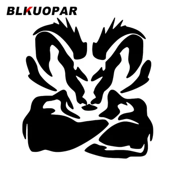 BLKUOPAR, Автомобилни стикери със силен Силует на Коза, Креативна графична стикер, Водоустойчив каска, багажник, Автомобилен Стайлинг
