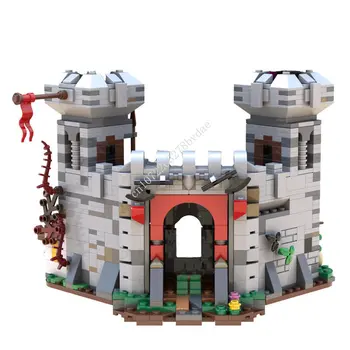 4474 Бр. Moc Строителни Блокове Модел На Крепостта Средновековния Замък 3 Технически Тухли В Събирането На Строителни Играчки За Деца, Празнични Подаръци