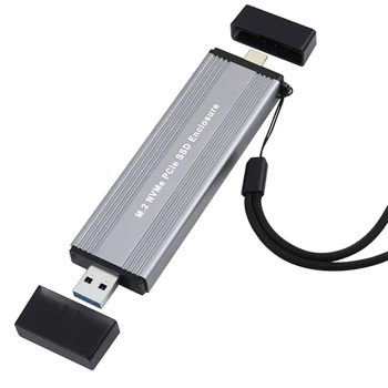 Корпус NVMe SSD устройство NVMe към USB адаптер 10 Gbit/с USB 3.1 Gen2 на Външния корпус на Директна доставка