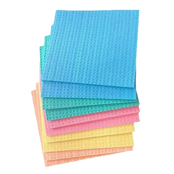 За многократна употреба, кърпички за миене на съдове, Целлюлозная подобно на гъба тъкан, Кърпи за миене на съдове за кухня, впитывающая кърпа за почистване, различни цветове