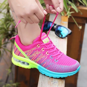 Дамски спортни обувки, улични висококачествени маратонки за бягане, дишащи спортни ежедневни обувки, Дамски нескользящая спортни обувки за ходене
