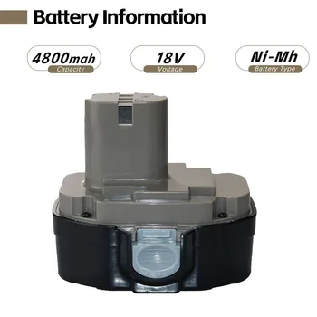 Батерия за електрически инструменти 18V 4800mAh NI-CD За MAKITA18 Батерия За Makita PA14, 1422, 1420 192600-1 6281D 6280D