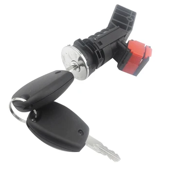 Бочкообразный ключа за запалване с един ключ, 4 за контакт за Renault Clio Dacia Logan Sandero 806016505R 487004184R