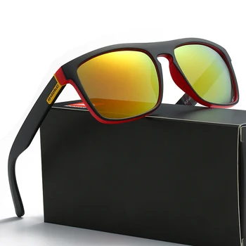 QS731 Класически квадратни слънчеви очила за мъже и жени, спортни слънчеви очила за риболов на открито, UV400