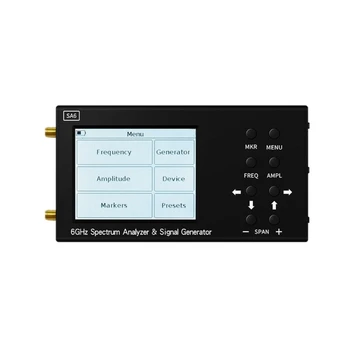 SA66G Анализатор на спектъра 2500 мА Wifi CDMA 35-6200 Mhz Безжична Генератор на сигнали Тестер за Измерване на различни Антени