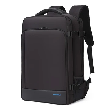 39-литров Мъжки раница с Голям капацитет с възможност за разширение, 17,3-инчов лаптоп чанти, Бизнес Пътувания, зареждане чрез USB, Водоустойчив многофункционална чанта