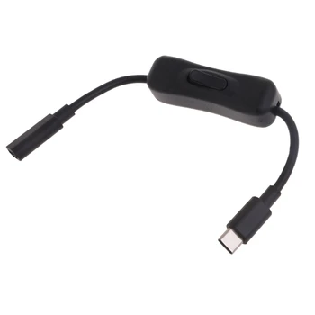 за захранване на Raspberry, удлинительный USB кабел C от мъжа към жената Type C, фърмуер за включване/изключване за Raspberry 4