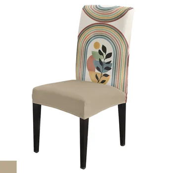 Модел ретро-средновековен геометричен калъф за стол, Еластичен Калъф за маса столове, покривка от ликра за офис стол