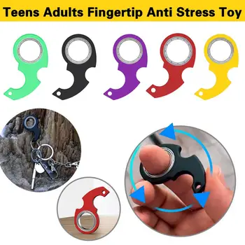 Ключодържател-фабрика Джоб пластмасова приспособление за тийнейджъри и възрастни, играчка за облекчаване на стреса върху върховете на пръстите на краката, Въртящи се в ключодържател за партита, подаръци