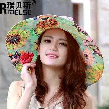 Модерен Дамски Дишаща Плажна Сламена шапка в корейски стил с голяма периферия, Пролетно-лятна Изискана Декорация солнцезащитная шапка с широка периферия-