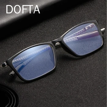 Рамки за очила от Късогледство DOFTA Мъжки Сверхлегкая Квадратна Оптични Рамки За очила, изработени От въглеродни влакна, Женски Мъжки слънчеви Очила за очите Рецепта 5271