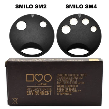 За SMILO SM2/SMILO SM4 дистанционно управление Съвместим Взаимозаменяеми Открыватель гаражни врати 433,92 Mhz Подвижна код 2023 Новост