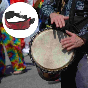 Каишка за барабана Джембе, ръчно изработени Африкански барабан, ремък за колан, Регулируем Ремък за малък барабан