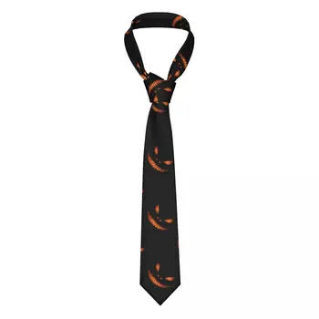 Мъжка вратовръзка, Класически тясна вратовръзка с образа на страшна тиква, тясна яка, Тънки ежедневни вратовръзка, Аксесоари за подарък