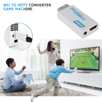 Конвертор адаптер Wii 2, съвместими с HDMI с Full HD 1080P, съвместима с WII, HDMI