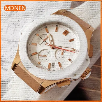 Мъжки часовник MDNEN 904l Кварцов часовник от неръждаема стомана 42 мм-HB