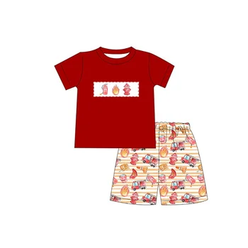 Нова Детски дрехи на Пожарникар, Дрехи за момичета, Панталони за пожарникарите на пожарна кола, Комплект за момичета, Детски гащеризон