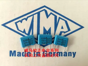 Безплатна доставка на 10 бр./30 бр. WIMA Германия синьо кондензатор FKS3 100 В 0,033 ICF 100 333 33nf P = 10 mm