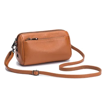 Дамски чанта през рамо, чантата от естествена кожа, Луксозна чанта през рамо от телешка кожа, Дамски модни чанти-скитник, чанта-месинджър