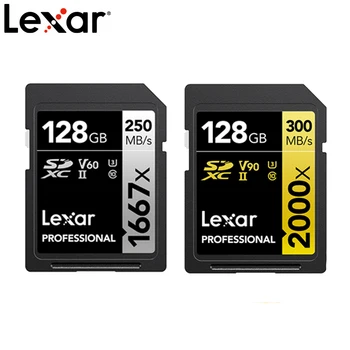 Lexar SD карта Клас 10 V10 V30 V60 V90 U3 UHS-II 32 GB 64 GB 128 GB, 256 GB, 512 GB SDHC, SDXC и Високоскоростна Карта памет 4K 8K за Камерата
