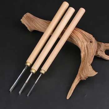 Нови дървообработващи стамески V-образен тип 1-8 мм, триъгълен нож за подстригване, ръчни ножове за дърворезба