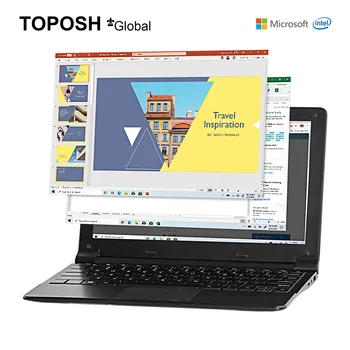 TOPOSH 11,6-инчов ултра тънък Лаптоп, Преносим Офис Развлекателен Лаптоп, Високоскоростен процесор Intel J4125, Netbook Windows 10 12G + 1TB