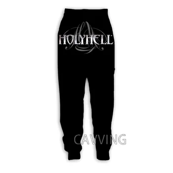 Нови Модни Ежедневни Панталони HolyHell Band с 3D Принтом, Спортни, Спортни Панталони, прави Панталони, Спортни Панталони За Джогинг Панталони