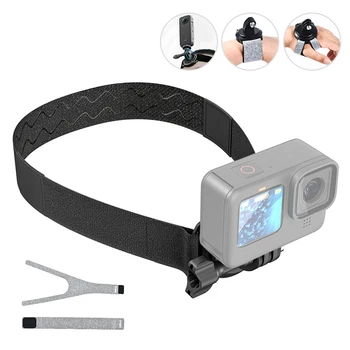 Магнитна лента за глава за GoPro11/10/9/8/7 Екшън-камера Insta360 Pocket 2 с Магнитен гривната и Регулируем Седалище колан за закрепване на камерата