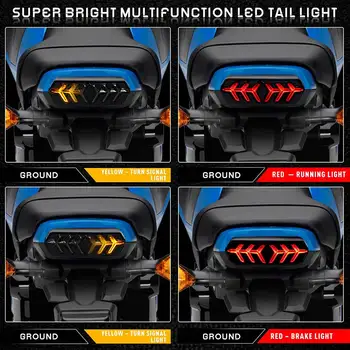 Задна Светлина Мотоциклет LED стоп светлина с мигачите за Honda MSX/GROM125 CB650F CBR650F CTX700N YG125