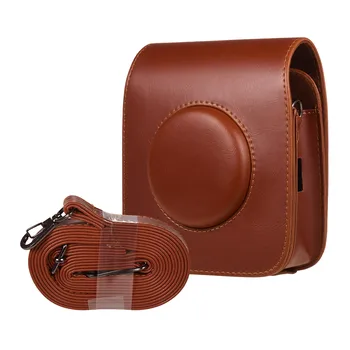 Чанта за Фотоапарат Калъф за FUJIFILM Instax SQUARE SQ20 SQ10 от Изкуствена Кожа Ретро чанта за Носене На рамо За Защита на вашия Фотоапарат Калъф за Носене