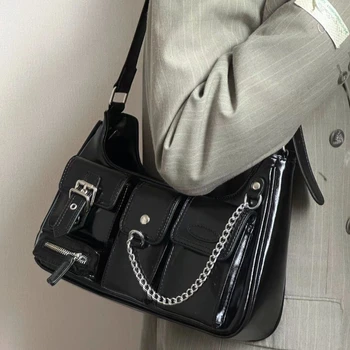 Дамски Реколта чанта през рамо Harajuku Y2k, дамски чанти, модерен стил, чанта Spice Girls, Дамска чанта в стил Уличен хип-хоп, Дизайнерска чанта