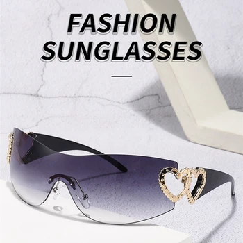 Слънчеви очила в Интегрирана Голяма Луксозна Рамка, Реколта Мода Защита от ултравиолетови лъчи С Магнитен клипс Метални Очила за Колоездене очила Слънчеви Очила