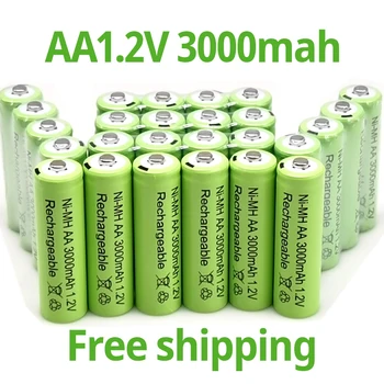 Нова акумулаторна батерия 1,2 3000 mah Ni MH AA, акумулаторна батерия играчка микрофон Ni MH AA, акумулаторна батерия