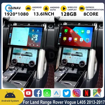 Автомагнитола Android 12 за Range Rover Vogue L405 2013-2017, 13,6-инчов голям сензорен екран с панел за променлив ток, мултимедия и GPS-навигация