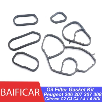 Baificar Нов Комплект Подложки Охлаждане на Корпуса на Масления Филтър 1103S0 1103K2 За Peugeot 206 207 307 308 Partner Citroen C2 C3 C4 1,4 1,6 HDI
